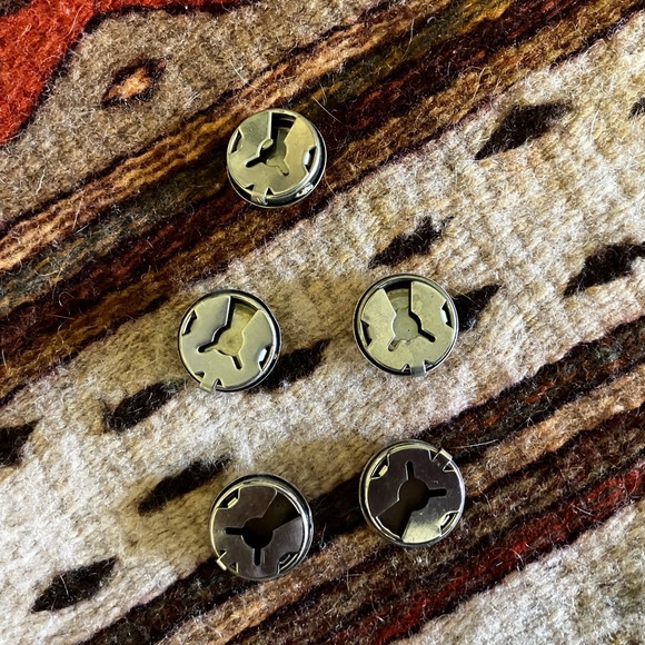Sterling silver vintage button covers. - Picture 2 of 3